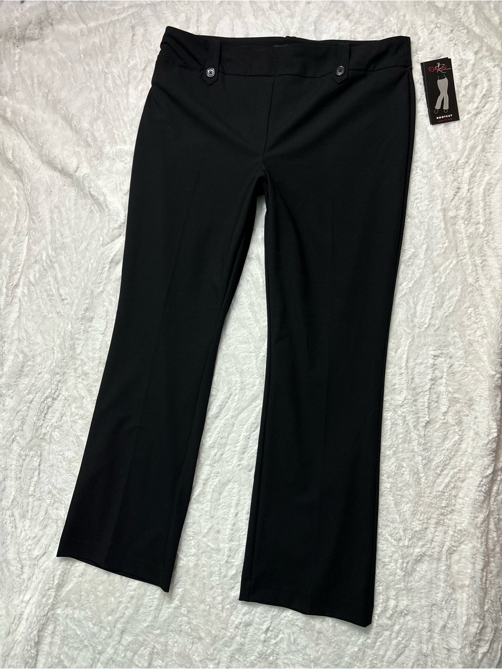 NWT Rekucci Desk to Dinner Stretch Bootcut Black Pants Size 18 Tummy Control